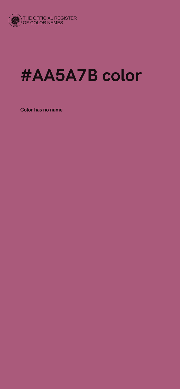#AA5A7B color image