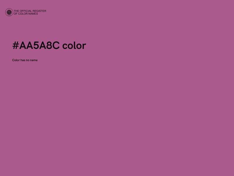 #AA5A8C color image