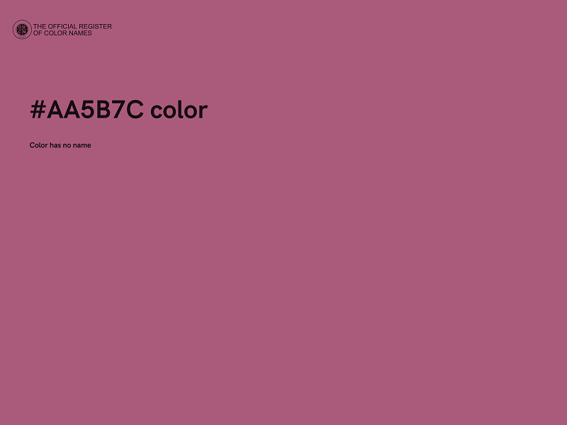 #AA5B7C color image