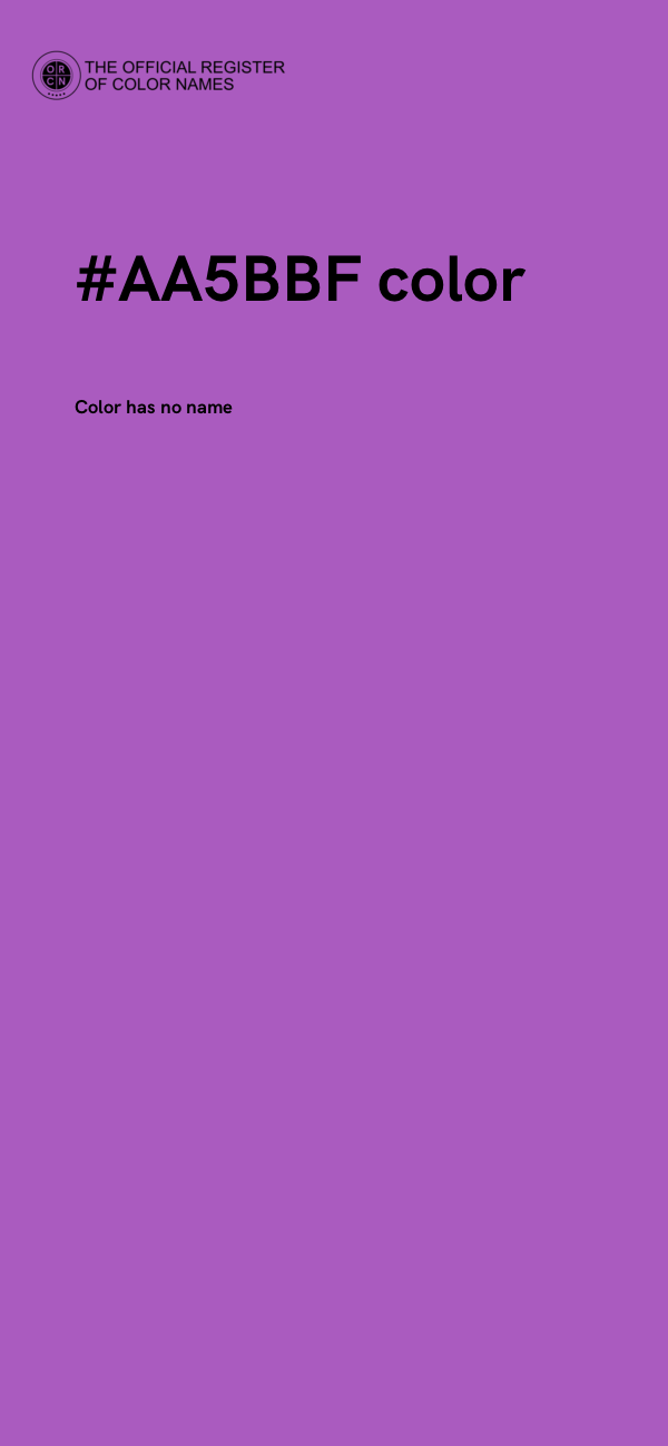 #AA5BBF color image