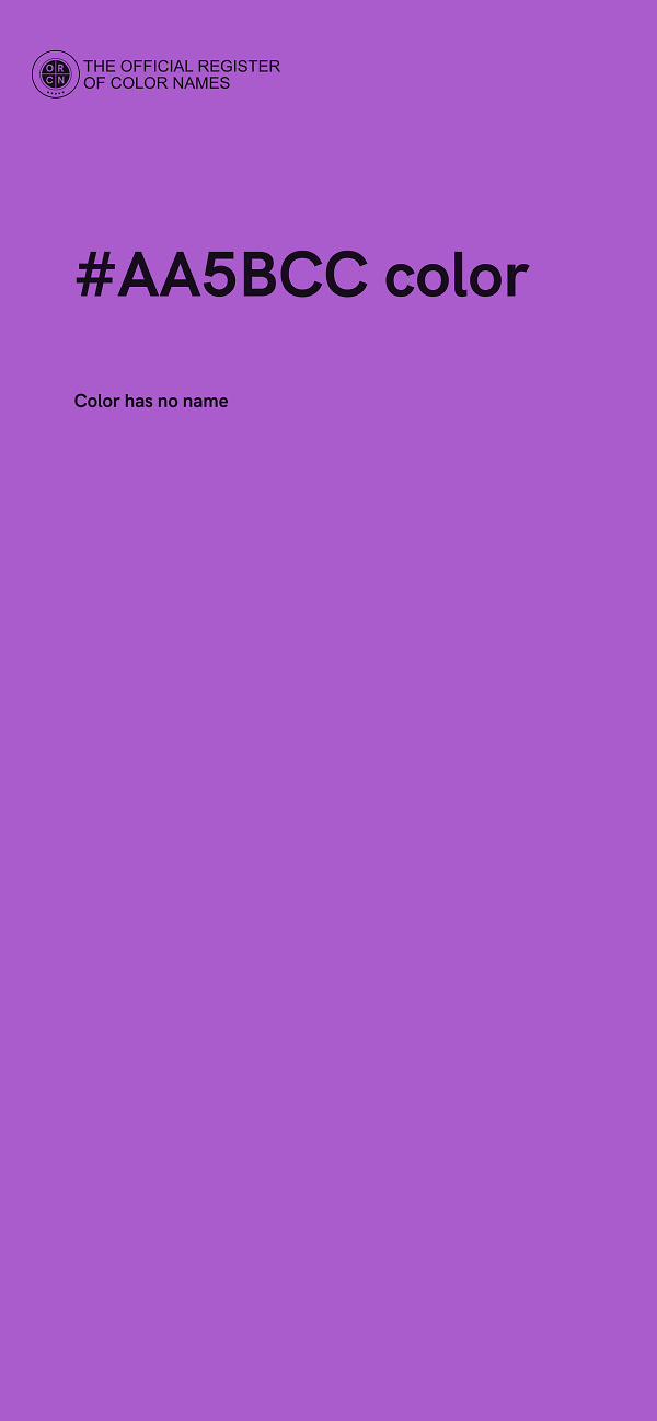 #AA5BCC color image