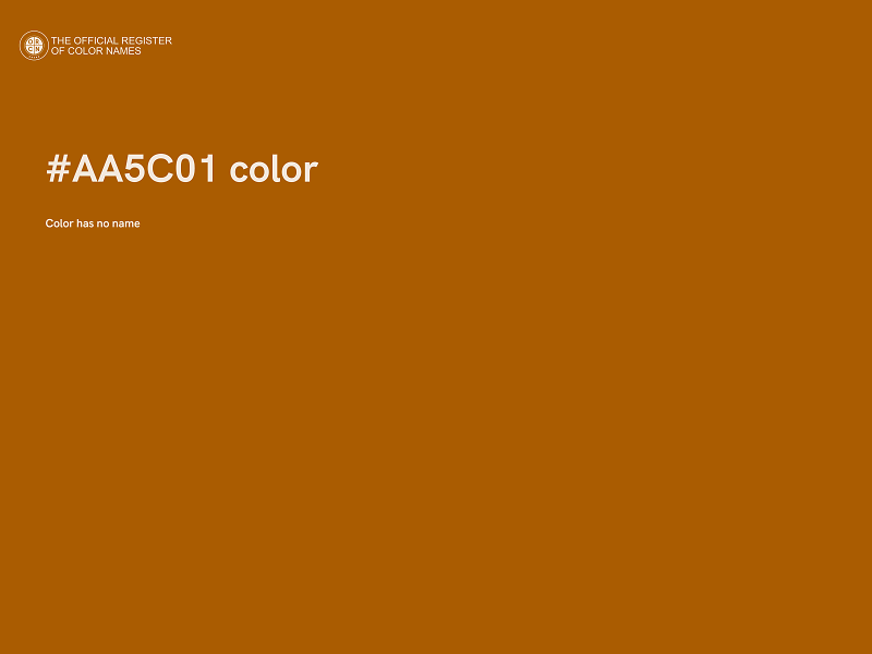 #AA5C01 color image