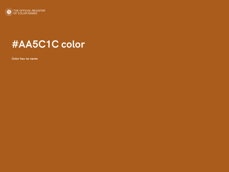 #AA5C1C color image