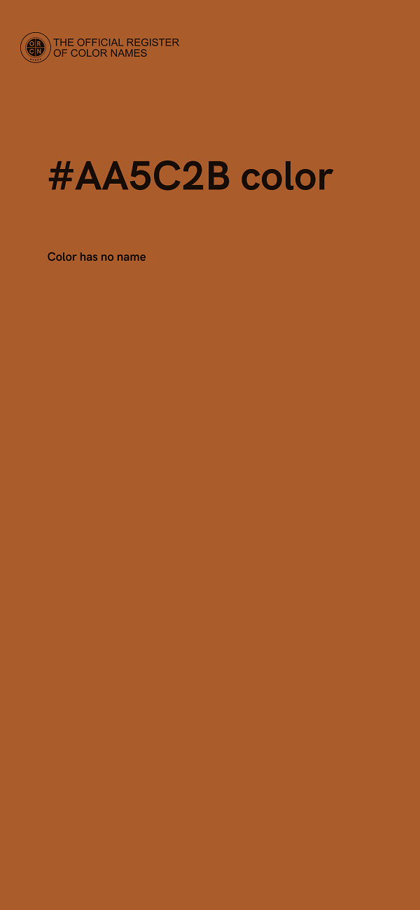 #AA5C2B color image