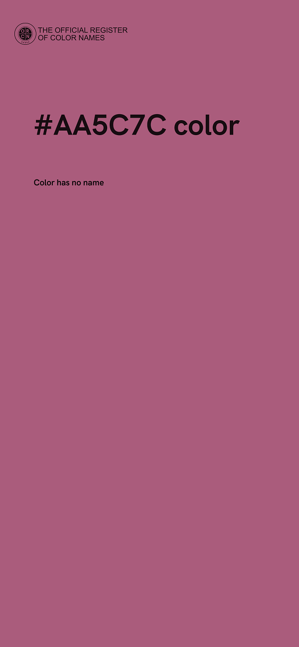 #AA5C7C color image