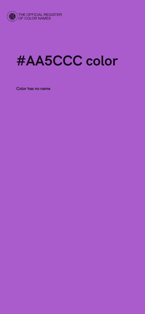 #AA5CCC color image