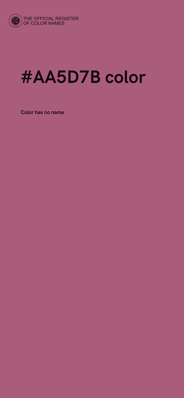 #AA5D7B color image