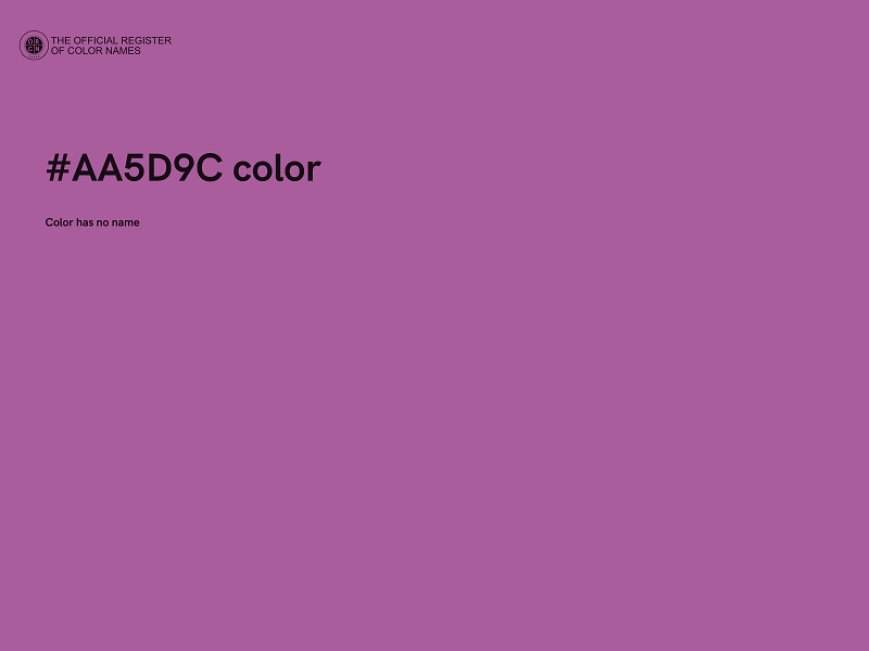 #AA5D9C color image