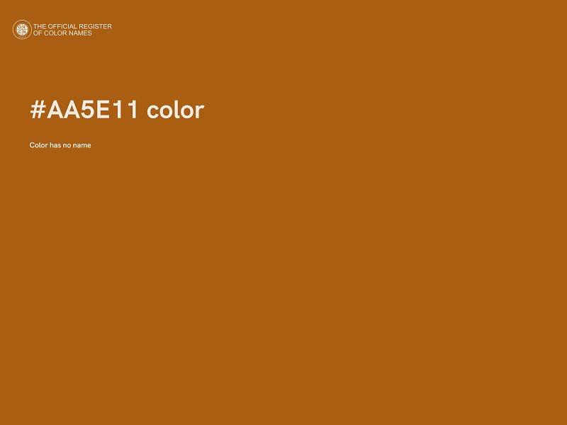 #AA5E11 color image