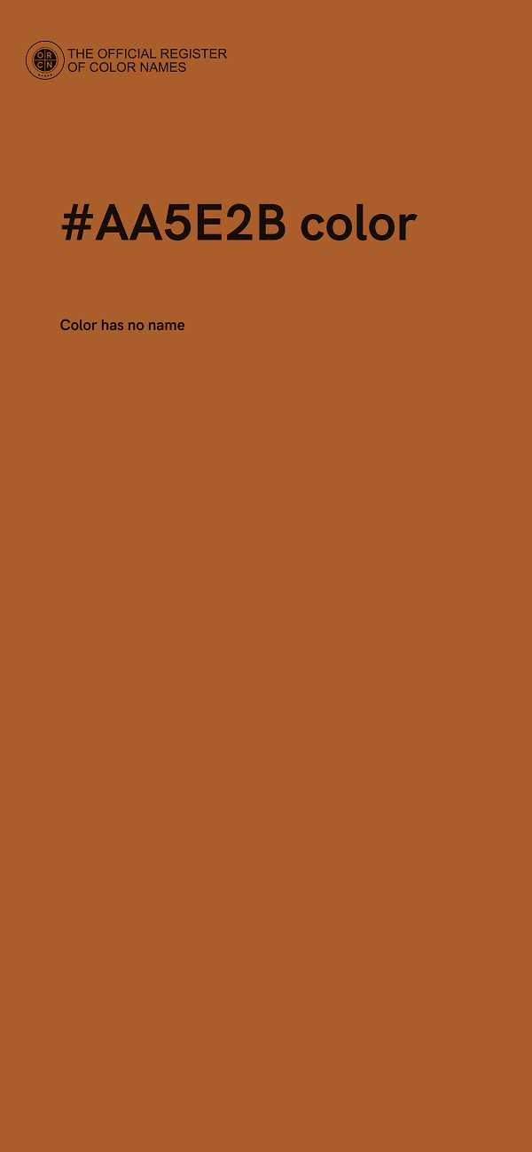 #AA5E2B color image
