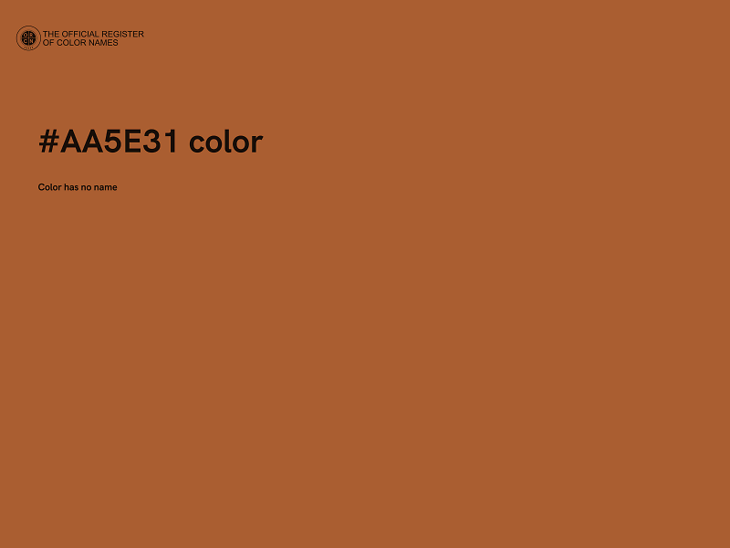 #AA5E31 color image