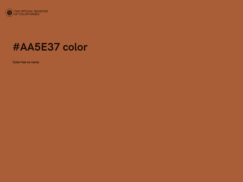 #AA5E37 color image