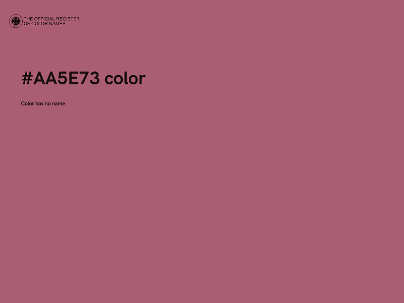 #AA5E73 color image