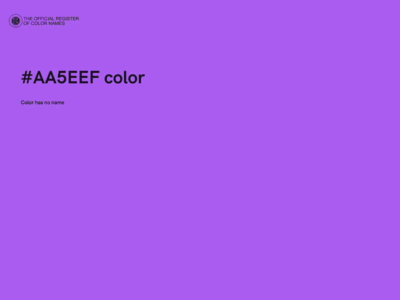 #AA5EEF color image