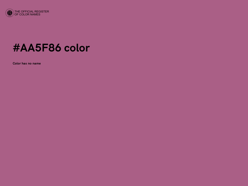 #AA5F86 color image