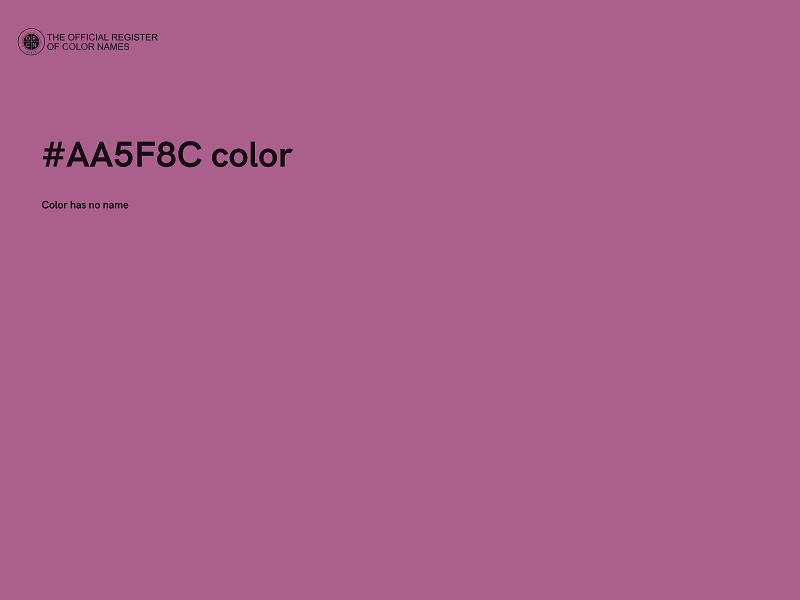 #AA5F8C color image