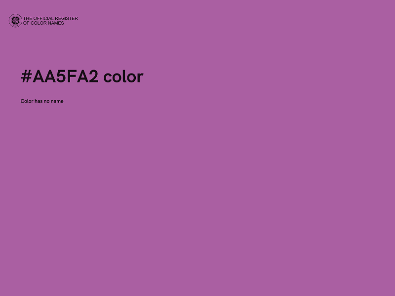 #AA5FA2 color image