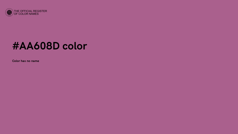 #AA608D color image