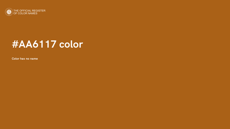 #AA6117 color image