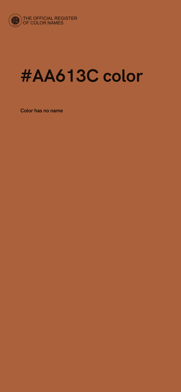 #AA613C color image
