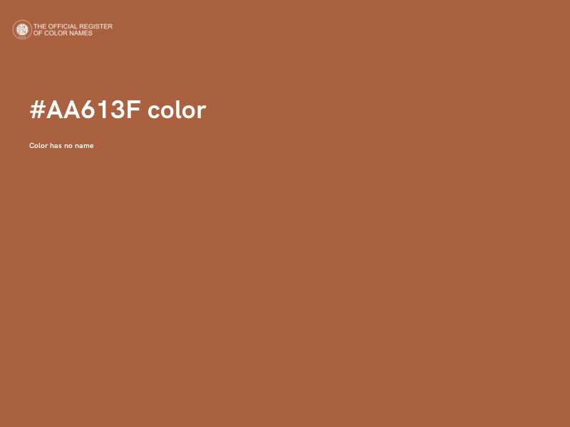 #AA613F color image