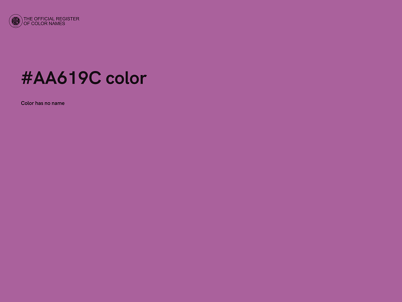 #AA619C color image
