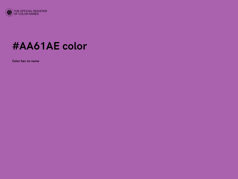 #AA61AE color image
