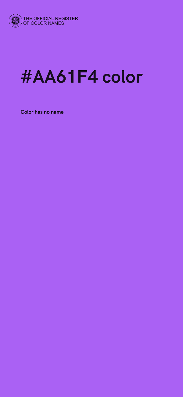 #AA61F4 color image