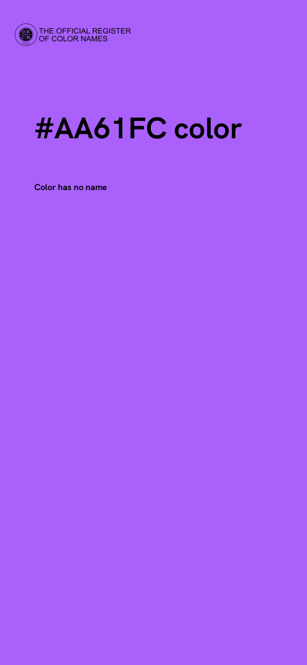 #AA61FC color image