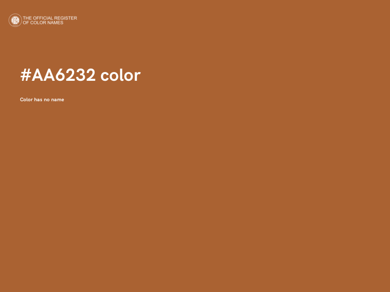 #AA6232 color image