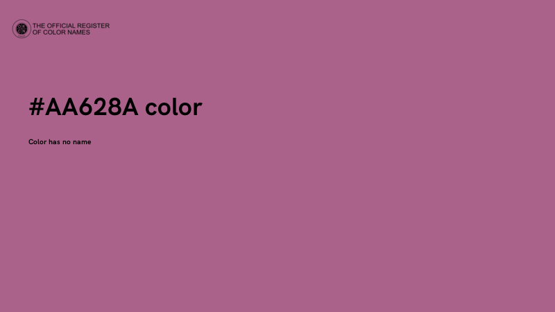 #AA628A color image