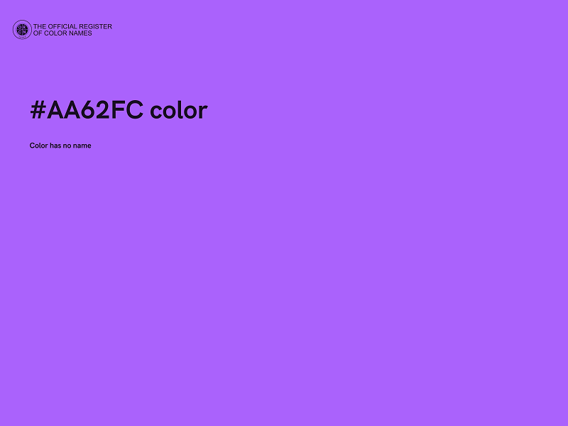 #AA62FC color image