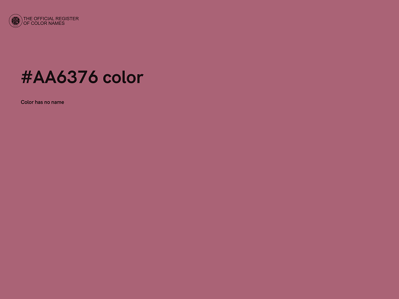 #AA6376 color image