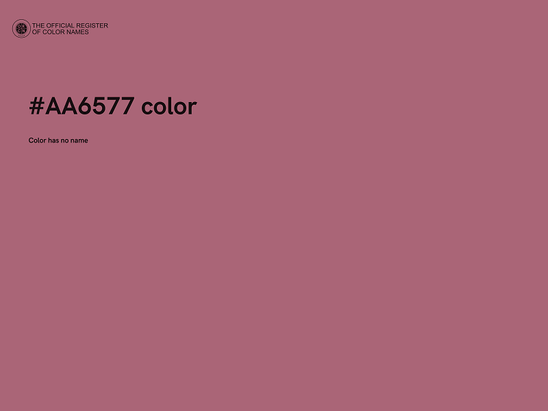 #AA6577 color image