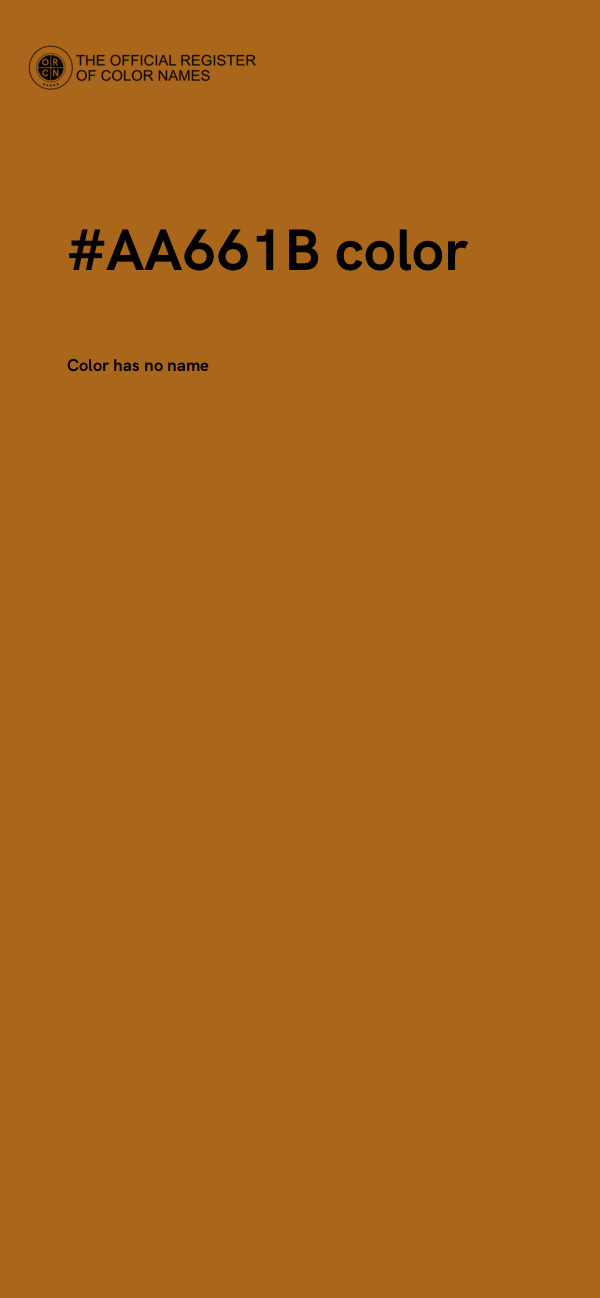 #AA661B color image