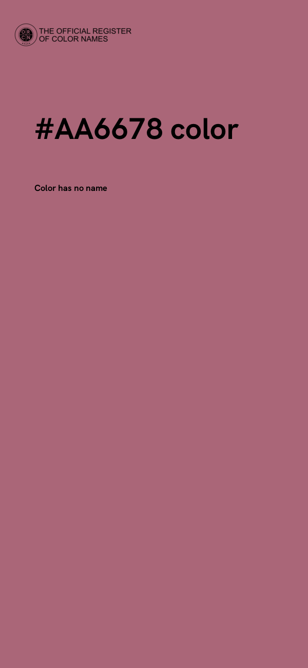 #AA6678 color image