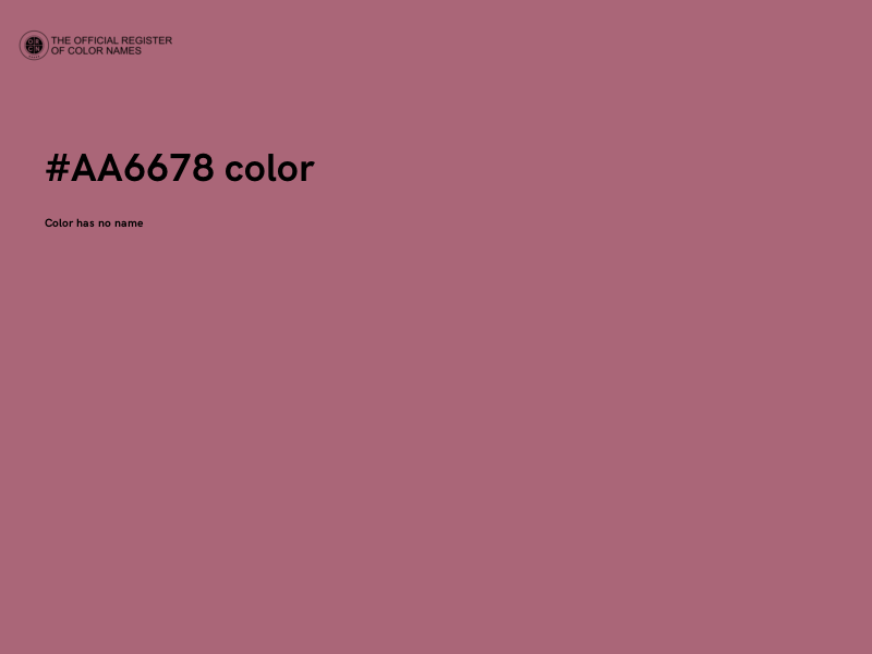 #AA6678 color image