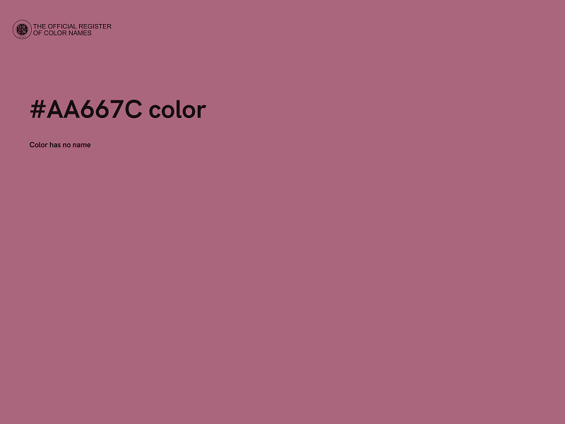 #AA667C color image