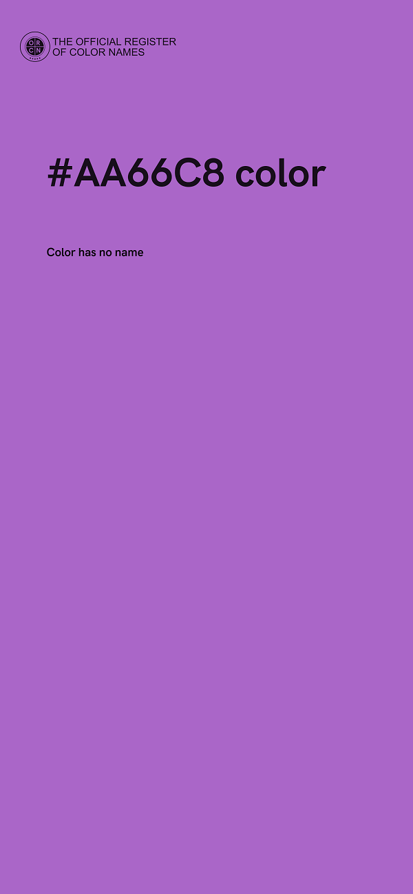 #AA66C8 color image