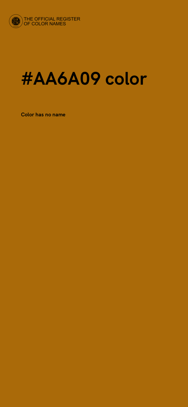 #AA6A09 color image