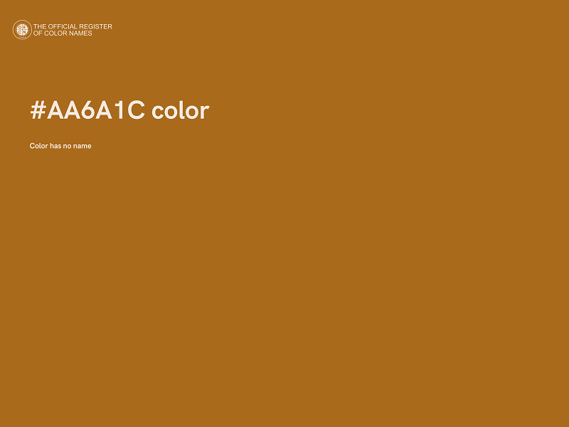 #AA6A1C color image