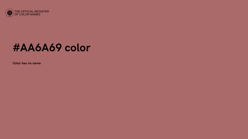 #AA6A69 color image