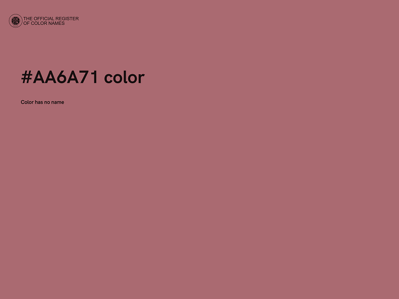 #AA6A71 color image