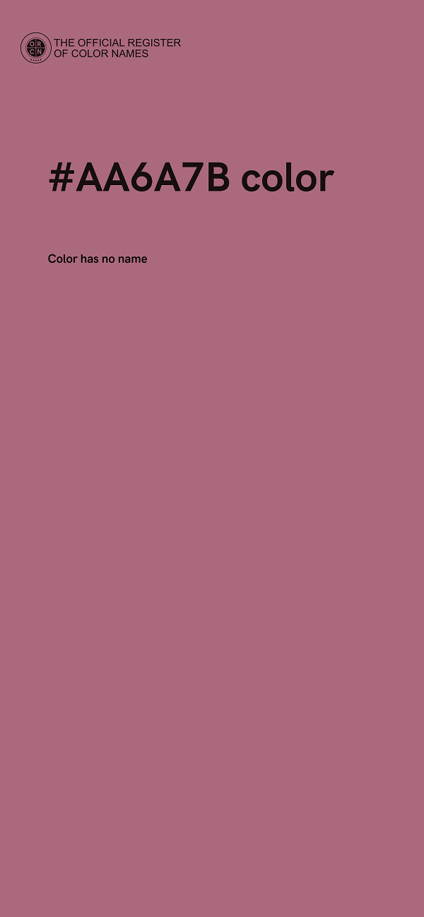 #AA6A7B color image