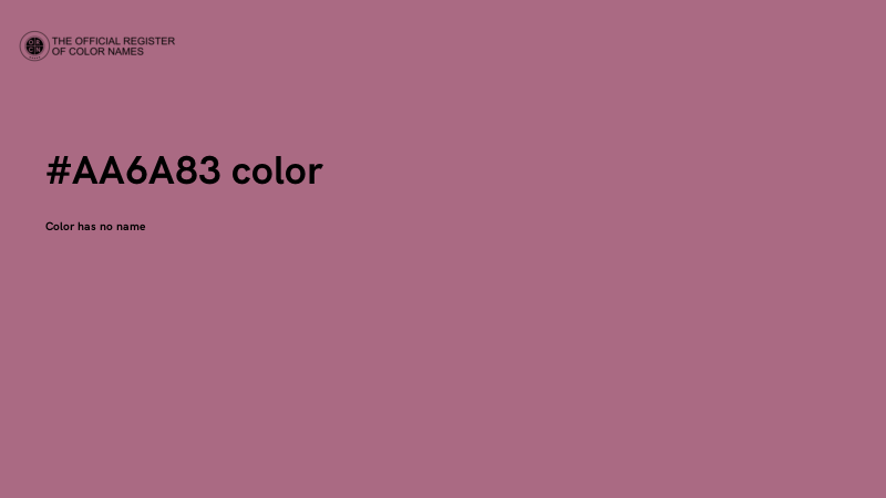 #AA6A83 color image