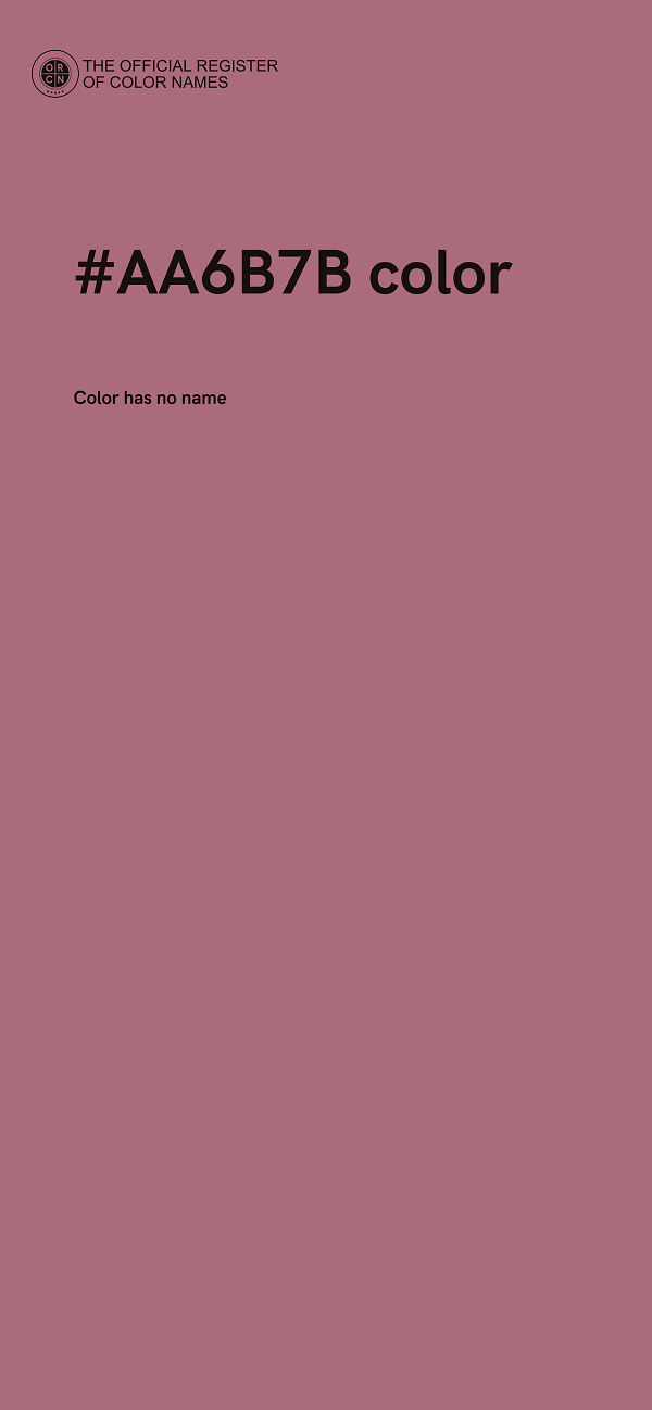 #AA6B7B color image