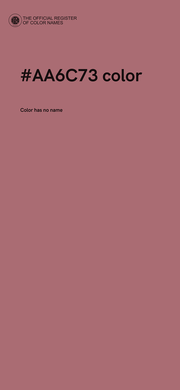 #AA6C73 color image