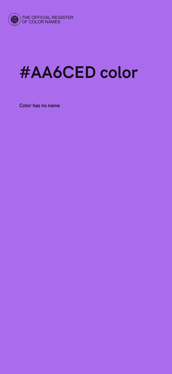 #AA6CED color image