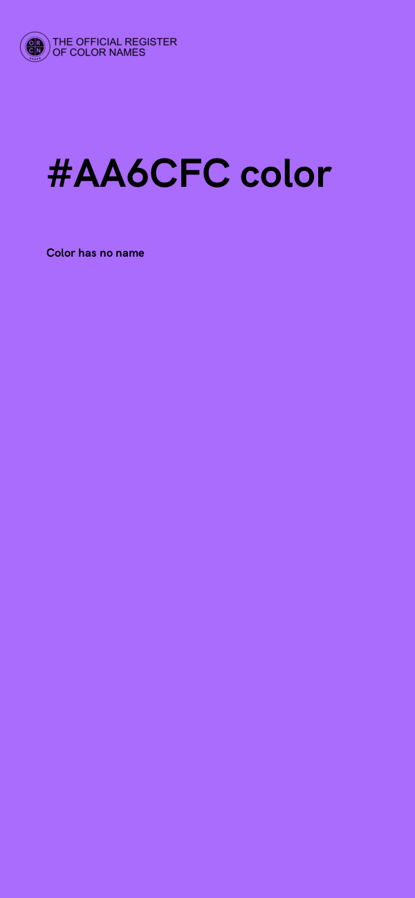 #AA6CFC color image