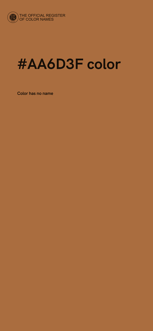 #AA6D3F color image